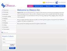 Tablet Screenshot of obeeco.ie